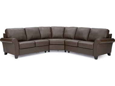 Palliser Rosebank 115" Wide Leather Upholstered Sectional Sofa PL77429070908