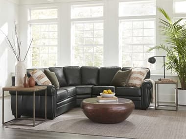 Palliser Viceroy 101&quot; Wide Leather Upholstered Sectional Sofa PL77492070908