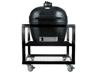 Primo Oval Large Charcoal Grill with Stainless Steel Cart PMPGCLGHPG00368
