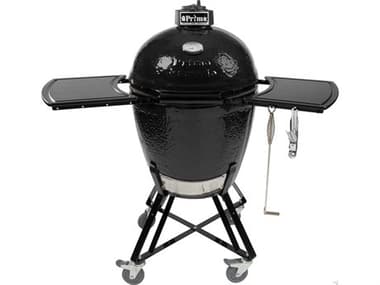Primo All-In-One Ceramic Kamado Round Grill with Stand | Side Shelves | Ash Tool and Grate Lifter PMPGCRC