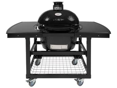 Primo Oval XL Jack Daniels Edition Charcoal Grill with Cart and Island Top PMPGCXLHJPG00311PG00368