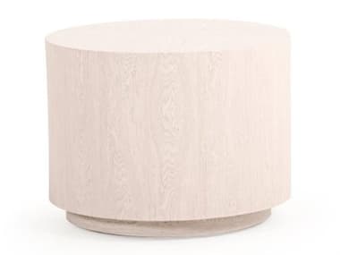 Watermark Living Safford Aluminum Faux Wood Round End Table PS452224ET