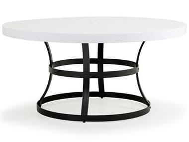 Watermark Living Santorini Aluminum Faux Stone 60'' Round Dining Table PS462260RD