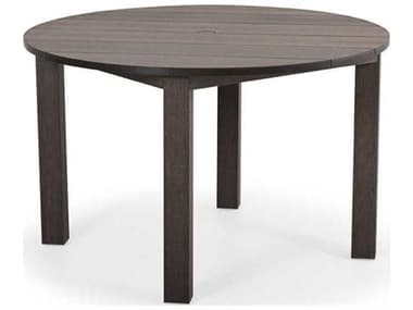 Watermark Living Miramar Faux Wood 48'' Round Dining Table with Umbrella Hole PS5248RU