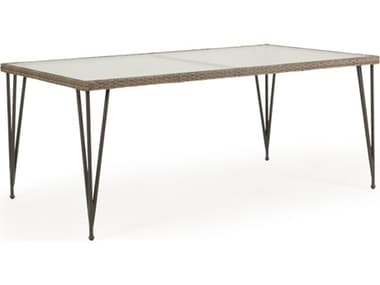 Watermark Living Augusta 68'' Wicker Rectangular Dining Table PS62183968DT
