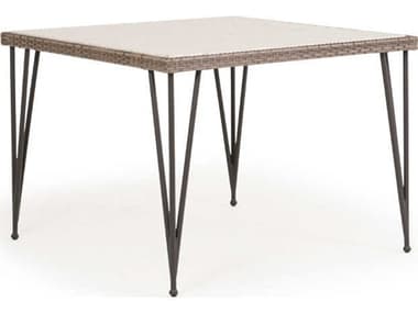 Watermark Living Augusta Wicker 39'' Square Dining Table PS621839DT