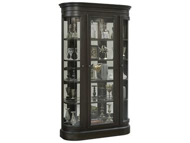 Pulaski 47'' Wide Hardwood Espresso Curio Display Cabinet PUP021703
