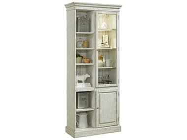 Pulaski 32'' Wide Hardwood Gray Curio Display Cabinet PUP021714