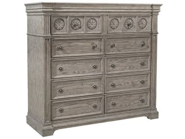 Pulaski Kingsbury 64" Wide 10-Drawers French Gray Rubberwood Accent Chest PUP167127