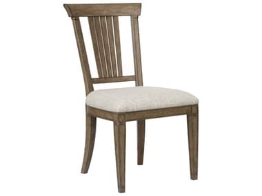 Pulaski Anthology Wood Oak Brown Fabric Upholstered Side Dining Chair PUP276260