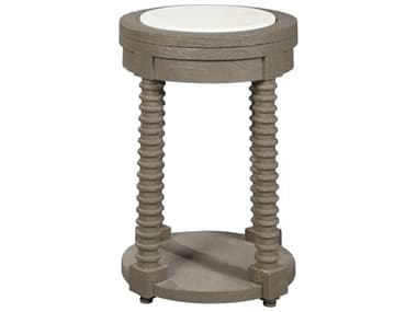 Pulaski Accents 14" Round Marble Gray End Table PUP301538