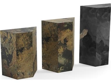 Pulaski Accents Wood Compostela And San Juan Slate Multi End Table, Set of 3 PUP301544