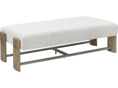 Pulaski Accents 60" Grey Fabric Upholstered Accent Bench PUP301562