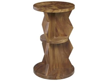 Pulaski Accents Round Brown Wood End Table PUP301678