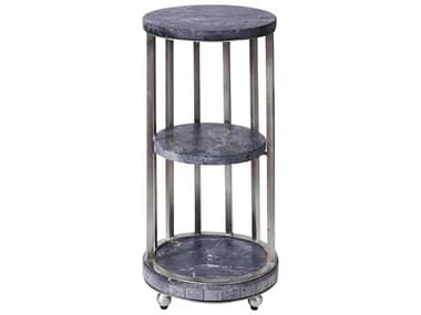 Pulaski Accents 10" Round Marble Gray End Table PUP301681