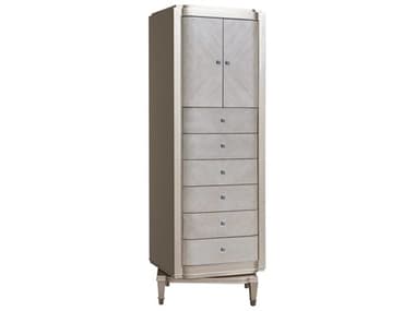 Pulaski Zoey 24&quot; Wide 6-Drawers Silver Poplar Wood Accent Chest PUP344122