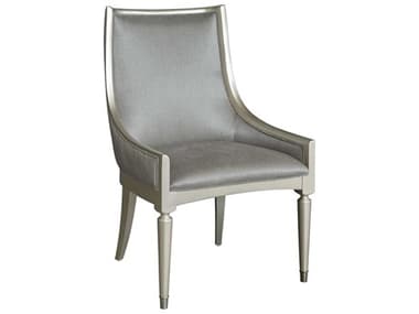 Pulaski Zoey Hardwood Gray Fabric Upholstered Arm Dining Chair PUP344271