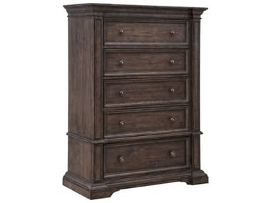 Pulaski Woodbury 44" Wide 5-Drawers Cowboy Boots Brown Rubberwood Accent Chest PUP351124