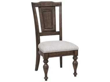 Pulaski Woodbury Wood Rubberwood Beige Fabric Upholstered Side Dining Chair PUP351260