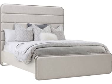 Pulaski Brighton North Star Gray Ash Wood Upholstered Queen Platform Bed PUP378BRK1