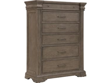 Pulaski Madison Ridge Brown Natural Bark Rubberwood Accent Chest PUP413124
