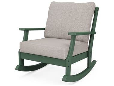POLYWOOD® Braxton Deep Seating Recycled Plastic Rocking Lounge Chair PW4501R