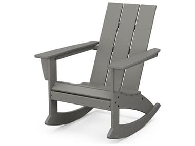 POLYWOOD® Modern Recycled Plastic Adirondack Rocking Chair PWADR420