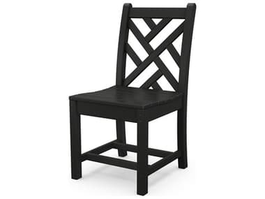 POLYWOOD® Chippendale Recycled Plastic Outdoor Patio Dining Side Chair PWCDD100