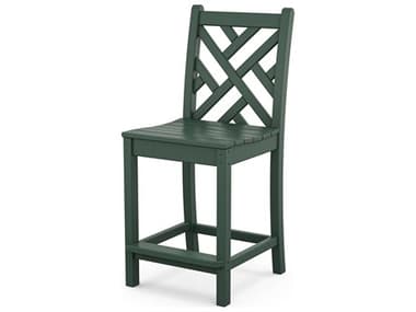 POLYWOOD® Chippendale Recycled Plastic Side Counter Stool PWCDD101