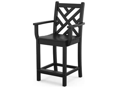 POLYWOOD® Chippendale Recycled Plastic Outdoor Counter Stool PWCDD201