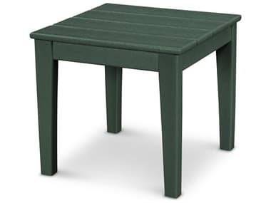 POLYWOOD® Newport Recycled Plastic 18'' Wide Square End Table PWCT18