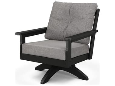 POLYWOOD® Vineyard Deep Seating Recycled Plastic Swivel Lounge Chair PWGNSV23