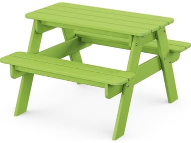 POLYWOOD® Kids Recycled Plastic 30''W x 21''D Rectangular Picnic Table PWKT130