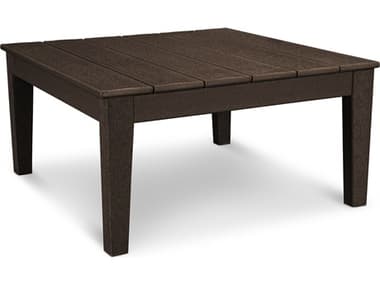 POLYWOOD® Modern Recycled Plastic 33.5 Square Conversation Table PWMNT36