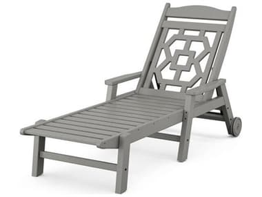 POLYWOOD® Martha Stewart by POLYWOOD® Chinoiserie Outdoor Chaise Lounge PWMSCW2280