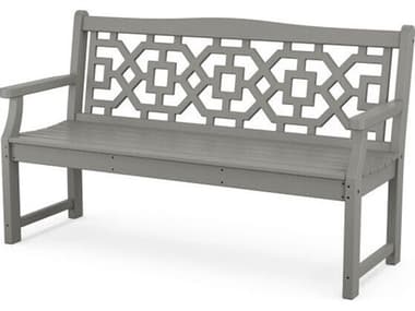 POLYWOOD® Martha Stewart by POLYWOOD® Chinoiserie 60” Garden Bench PWMSTGB601