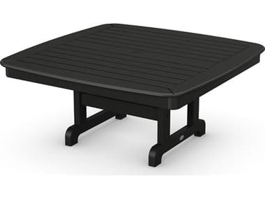 POLYWOOD® Nautical Recycled Plastic 44'' Wide Square Conversation Table PWNCCT44