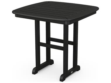 POLYWOOD® Nautical Recycled Plastic 31'' Square Dining Table PWNCT31