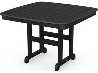 POLYWOOD® Nautical Recycled Plastic 44'' Square Dining Table PWNCT44