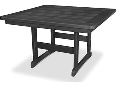 POLYWOOD® Park Recycled Plastic 48'' Square Table PWPST48
