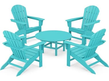 POLYWOOD® South Beach Recycled Plastic 5 Piece Lounge Set PWPWS1051