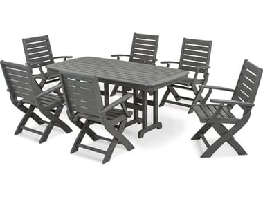 POLYWOOD® Signature Recycled Plastic 7-Piece Dining Set PWPWS1511