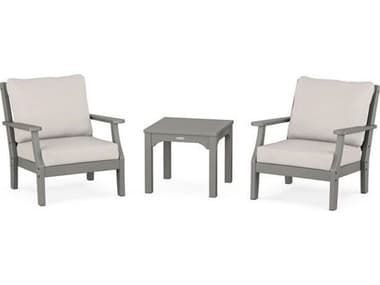 POLYWOOD® Martha Stewart Chinoiserie 3-Piece Deep Seating Set PWPWS15412