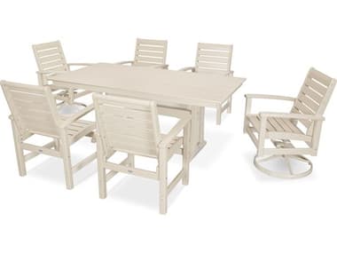 POLYWOOD® Signature Recycled Plastic 7 Piece Dining Set PWPWS2941