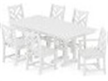 POLYWOOD® Chippendale Recycled Plastic 7 Piece Farmhouse Dining Set PWPWS6271