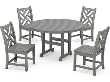 POLYWOOD® Chippendale Recycled Plastic 5 Piece Dining Set PWPWS6501