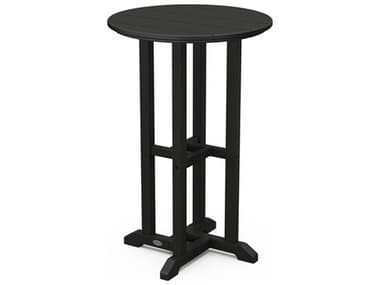 POLYWOOD® Traditional Recycled Plastic 24'' Round Counter Height Table PWRRT124