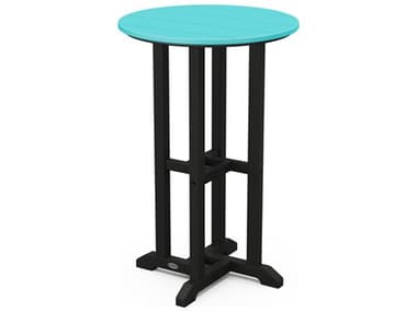 POLYWOOD® Contempo Recycled Plastic 24'' Round Counter Height Table PWRRT224