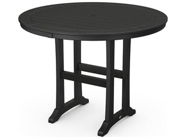 POLYWOOD® Nautical Recycled Plastic 48'' Round Counter Table PWRRT448L1