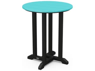 POLYWOOD® Contempo Recycled Plastic 24'' Round Bistro Table PWRT224
